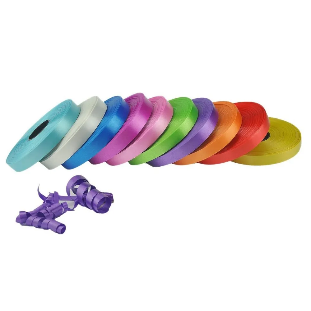 10m Balloon Ribbon Wedding Ribbon Cable Tie Birthday Party Flag Ribbon Balloon Accessories Decorative Tie Rope Wholesale