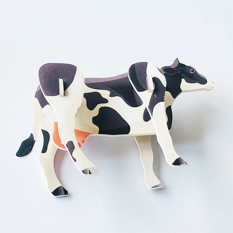 Custom educational 3D printed Foam puzzle building Paper model Puzzles