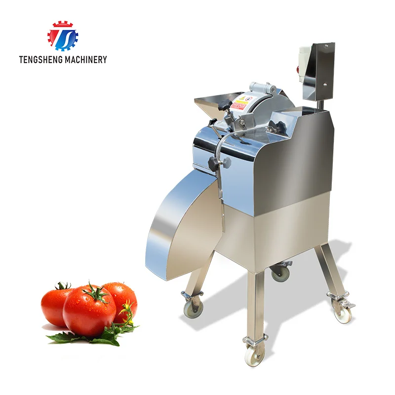 Food Processing Plant Stainless Steel High-Speed Dicing Slicing Cutting Machine for Central Kitchen (TS-Q180)
