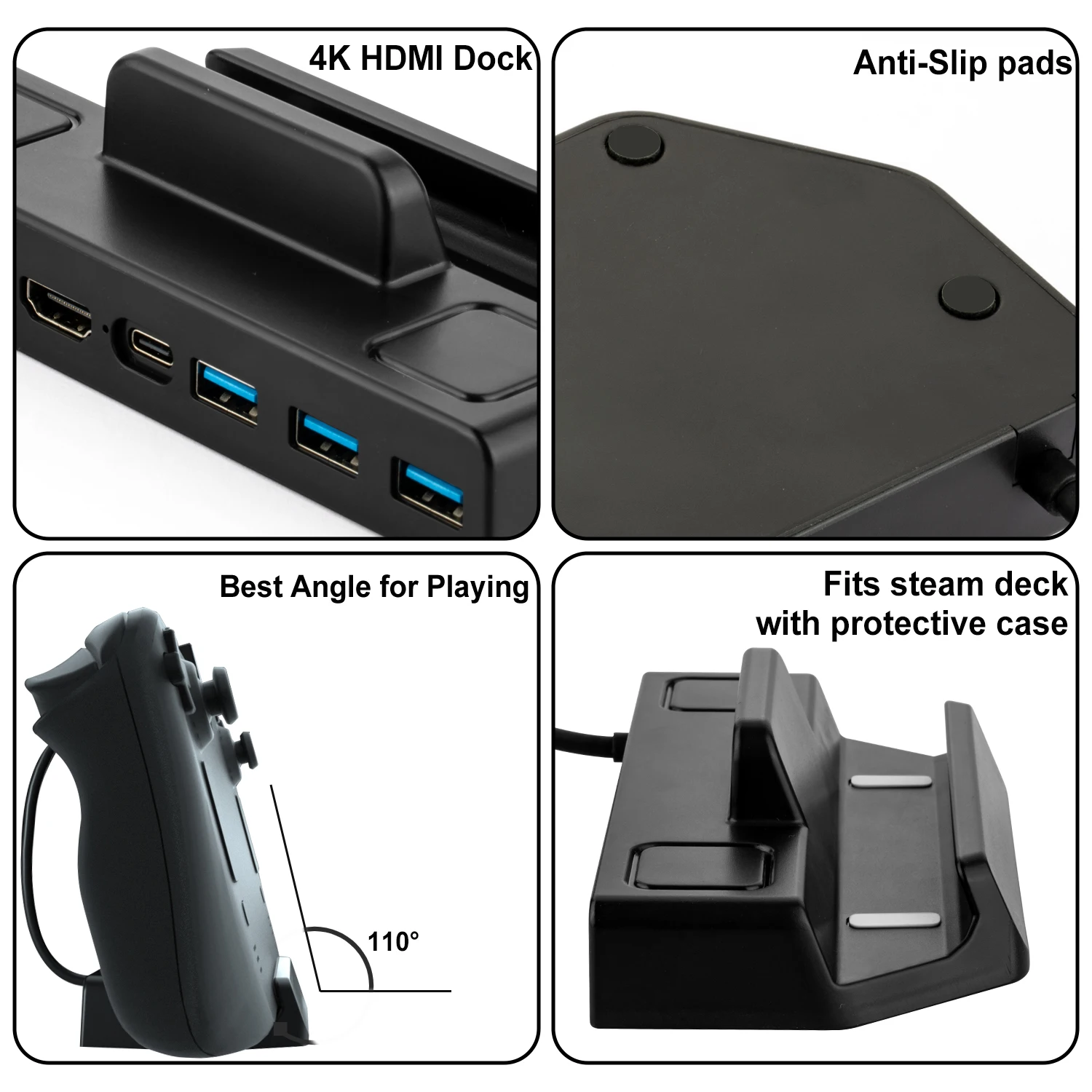 RGeek 5 в 1 6 4K 60hz HD-MI 1000M Ethernet Быстрая зарядка док-станция для Центральная станция паровой двухслойные с 3