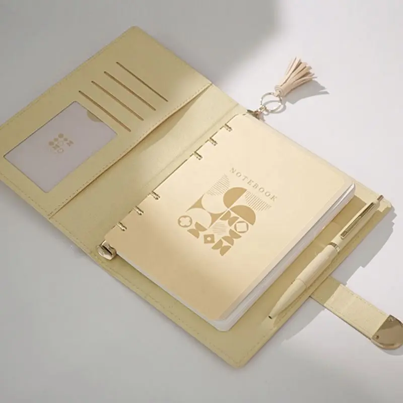 A6 Wallet Pu Budget Leather Ring Binder Planner