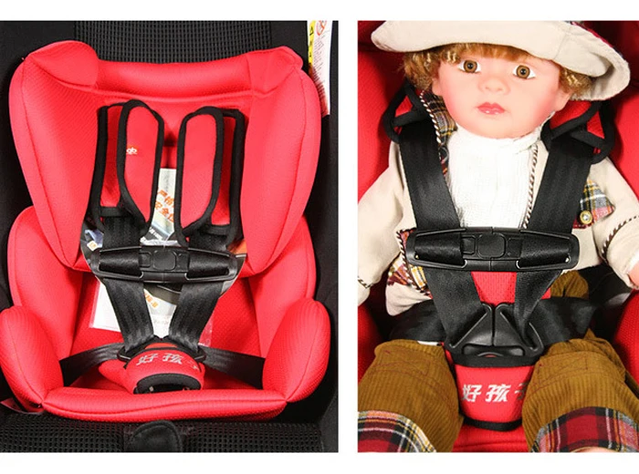 Nylon Black Baby Harness Chest Clip Children Car Safety Seat Strap Belt Lock Buckle