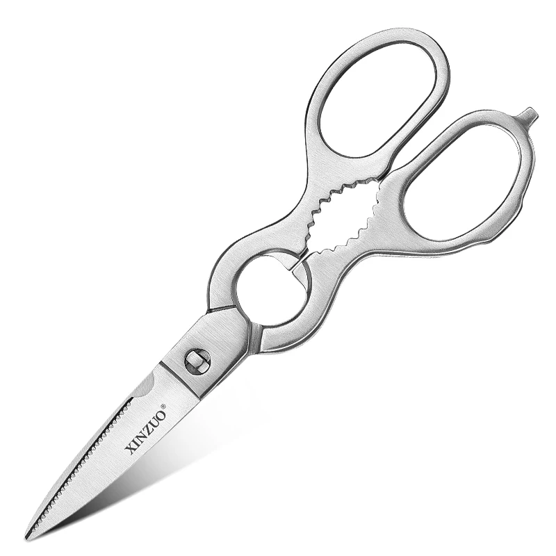 HEZHEN Multifunctional Stainless Steel Kitchen Scissors Sharp Cutting Detachable Shears