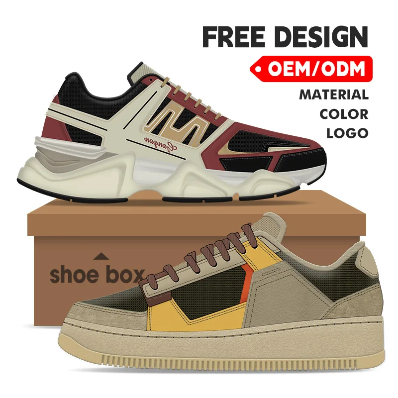 Custom Fashion Sneakers for Men with Logo Casual Walking Style Shoes Mens Sports Basketball Shoes Manufacturers Custom Sneakers