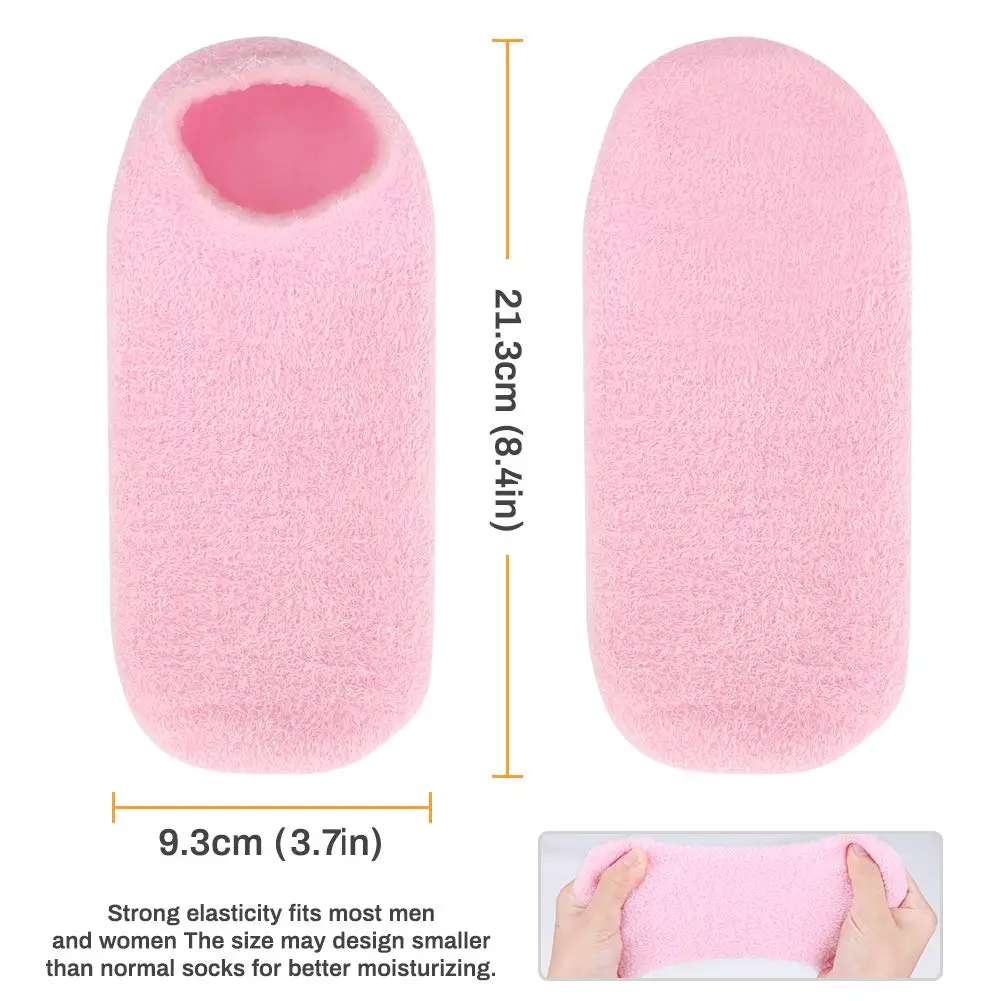 Hot Sale Moisturizing Spa Gel Socks Pedicure Soften Repairing anti Crack spa socks