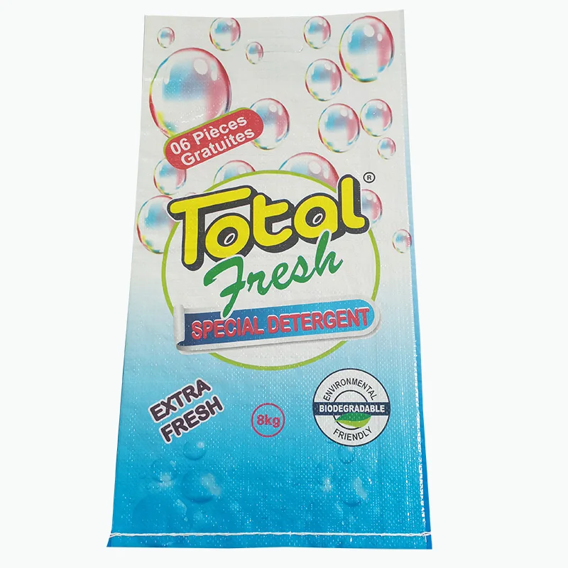 10kg 25kg Color Printing Sacks PP Woven Lamination for Washing Powder Detergent