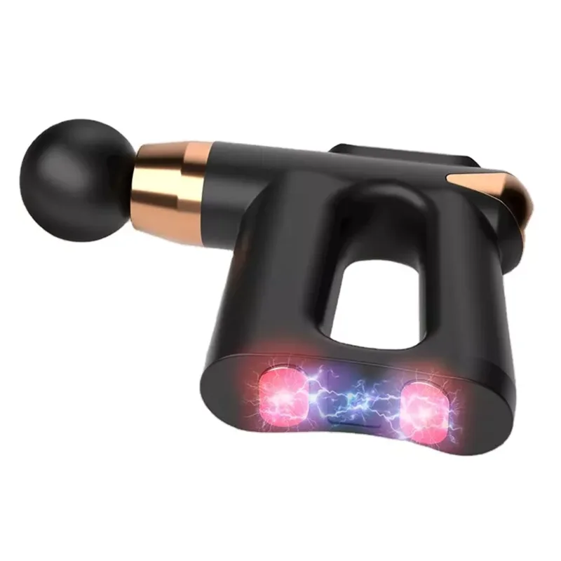 3 in 1 Heating & Tens & Muscle Vibration Sports Deep Tissue Muscle Fascia Percussion Ems Therapy Powerful Heating Massage Gun