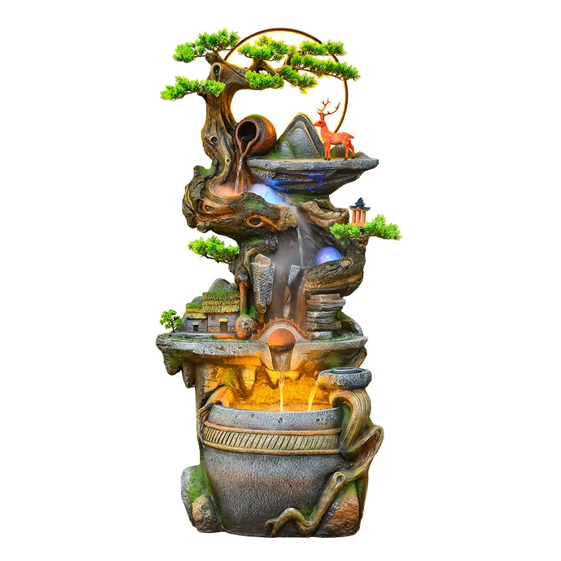 Внутренняя циркуляционная Тыква Fengshui украшение для гостиной бар спа-магазин подарок фонтан из стекловолокна хорошего качества