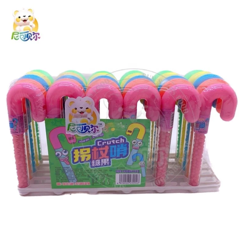 Kids Sweet Candies With Toys Christmas Cane Candy Toy Whistle