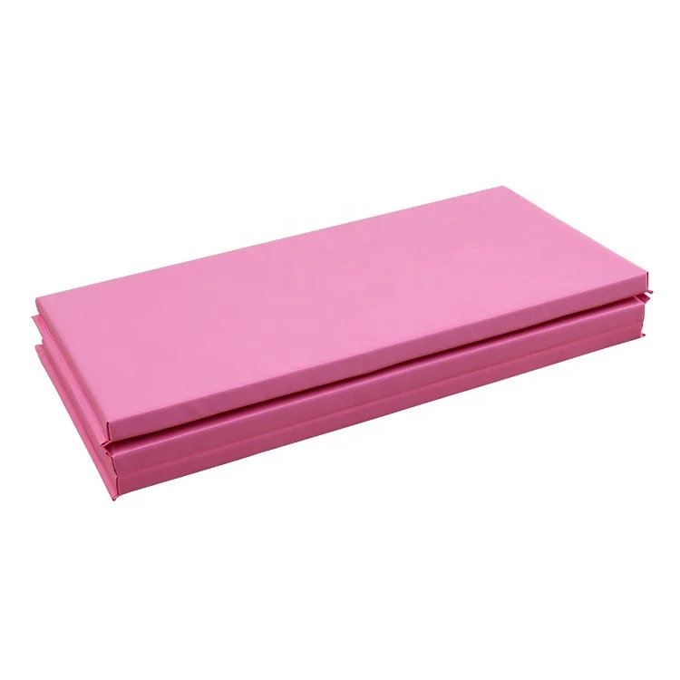Thick Folding Panel Exercise Mat Gym Fitness Gymnastics Mat Pink/purple