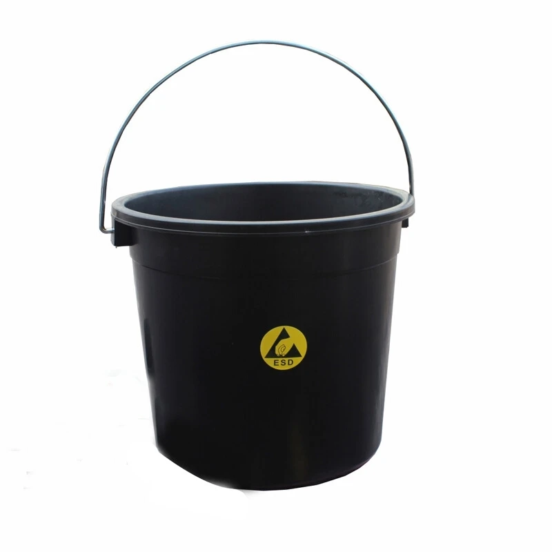 12L  Antistatic Durable Plastic ESD waste bins/Conductive waste storage container/ESD round  Waste Bin