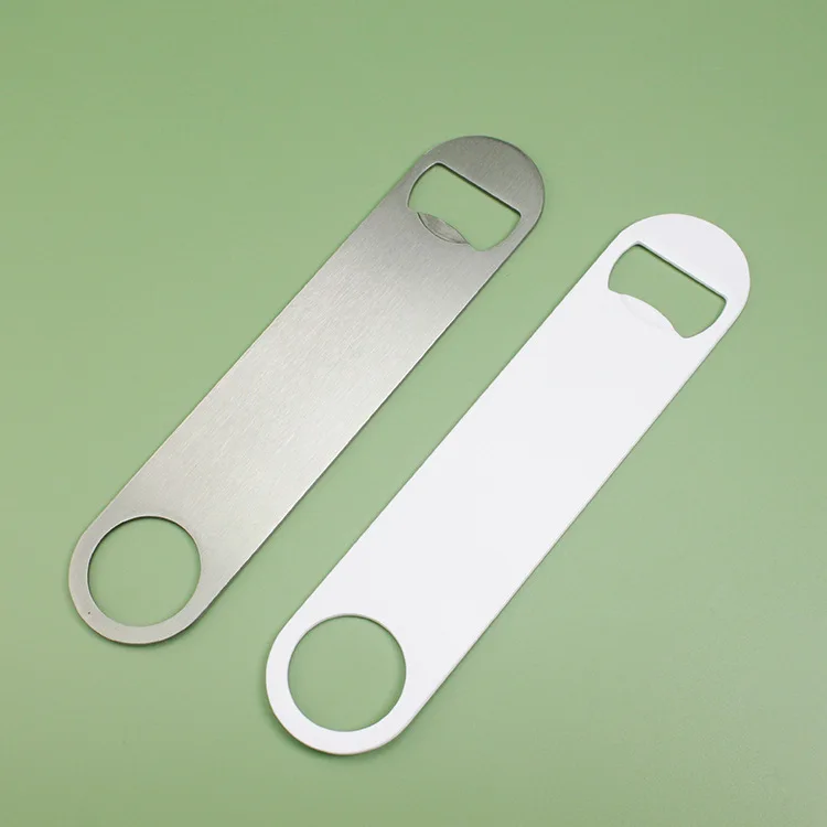 Free Shipping Back to School Sale Sublimation Blanks Metal Stainless Steel Bottle Openers Sublimation Keychain Bottle Opener