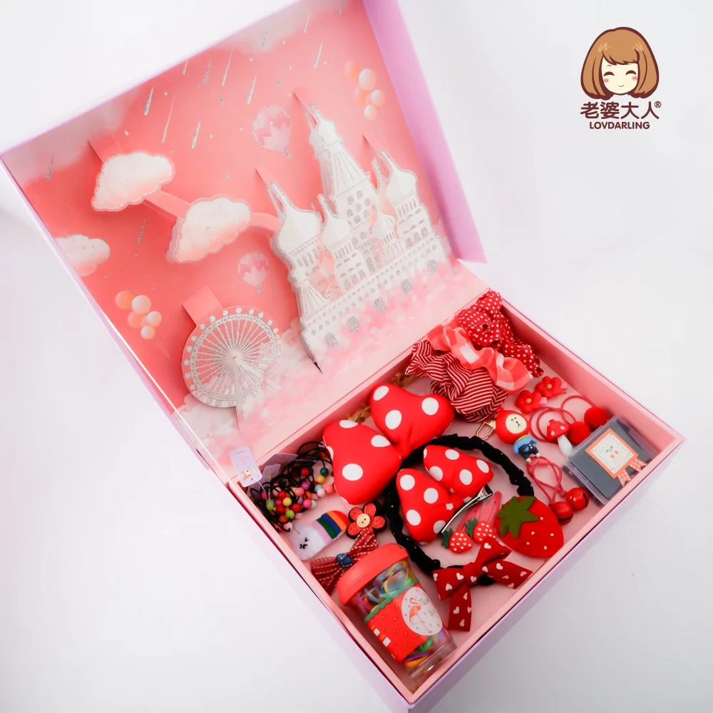 luxury Baby girl Children Hairpin Gift Box Hair Accessories