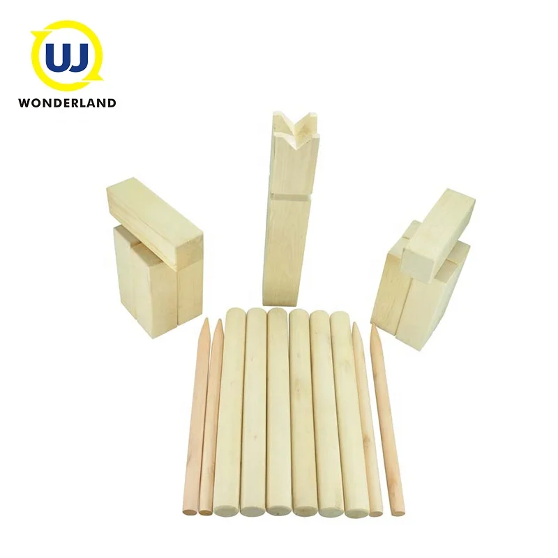 Wholesale cheap custom outdoor wooden viking chess yard game for throwing