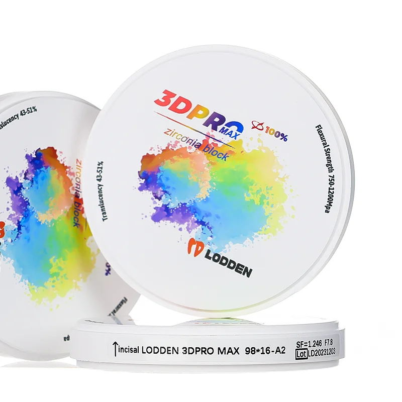 Китай Высокое качество 1200 МПа супер эстетическая Стоматологическая лаборатория циркониевый блок 3D производитель