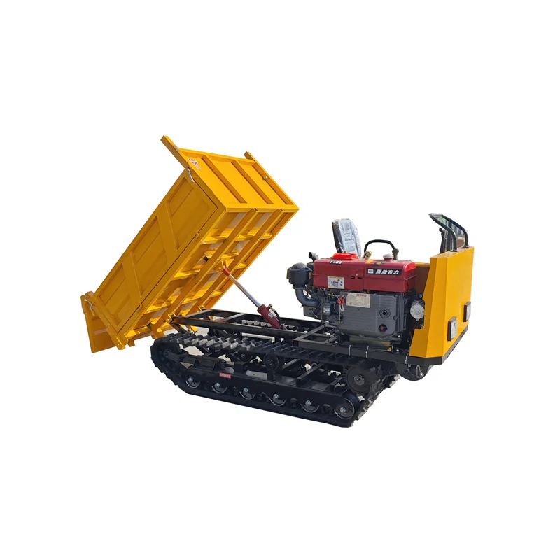 Two-Ton Mini Crawler Dump Truck for Orchard Mountain Transport in China