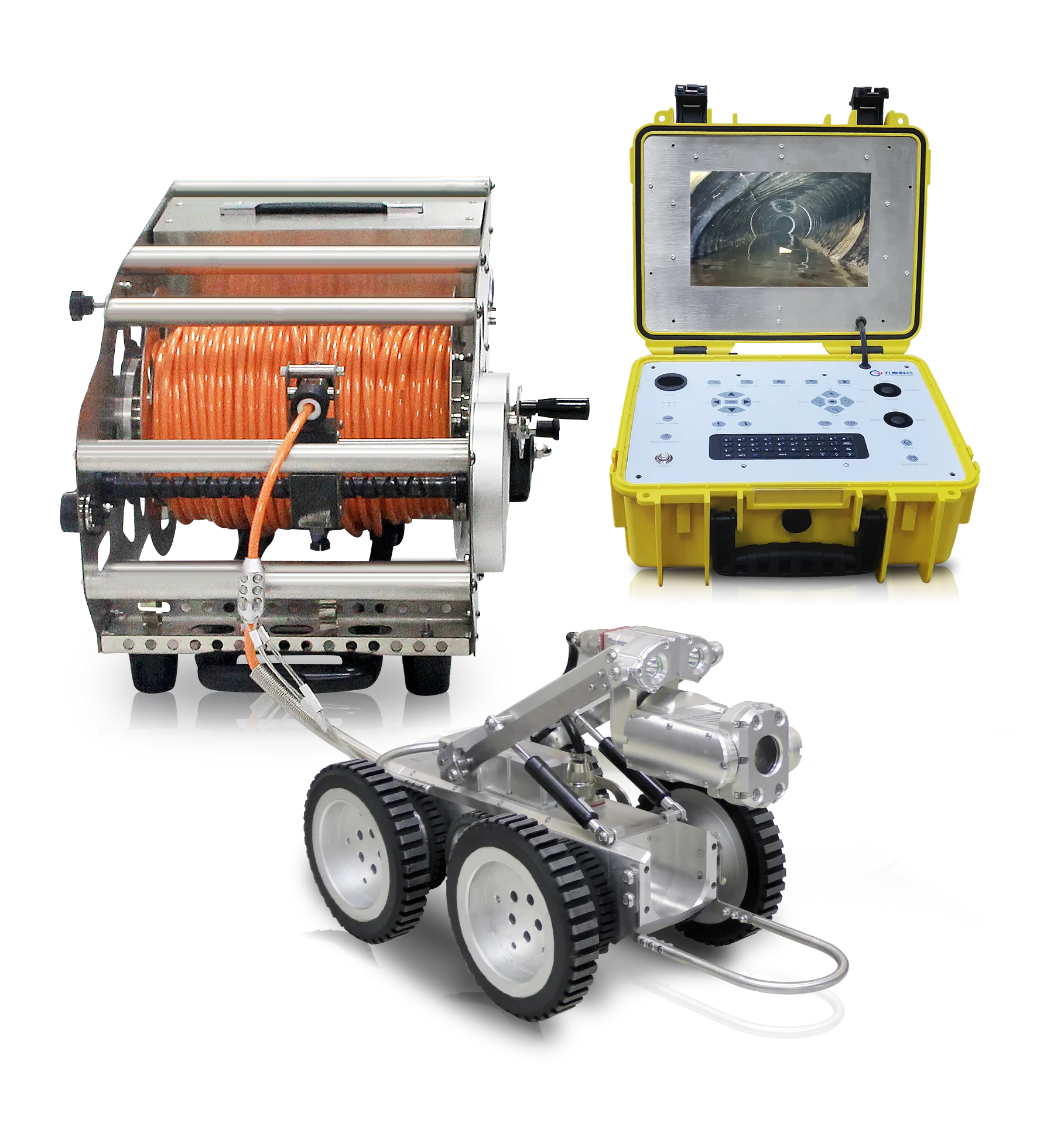 2022 Sewer pipe underwater inspection crawler robot PTZ digital camera industrial endoscope for sale