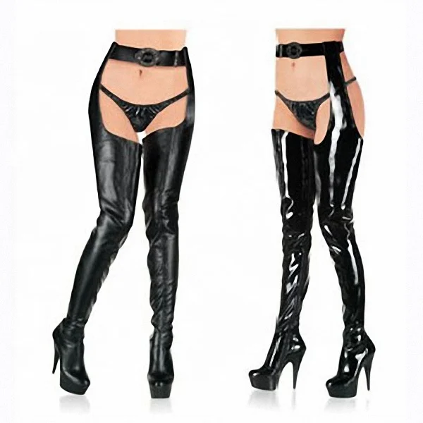 15 cm high with knees and the waist boots nightclub dance fashion models show sexy jumpsuits boots shoes