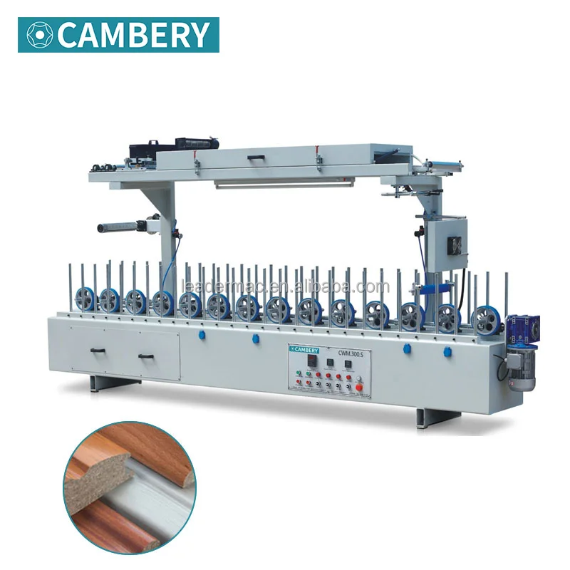 CAMBERY glue profile wrapping machine for frame and door casing customized solvent glue profile wrapping machine