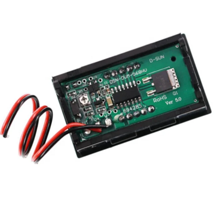 0.56 inch  Two line 5V-120V electric vehicle voltmeter head digital display 36V/48V/60V/72V/84V/96V