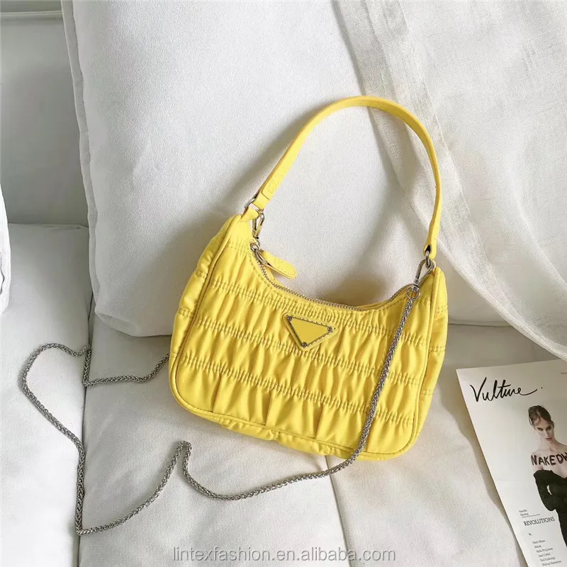 
Handbags New Fasion 2020 Spring Summer Nylon Shoulder Bags Female Messenger Bags With Chains 