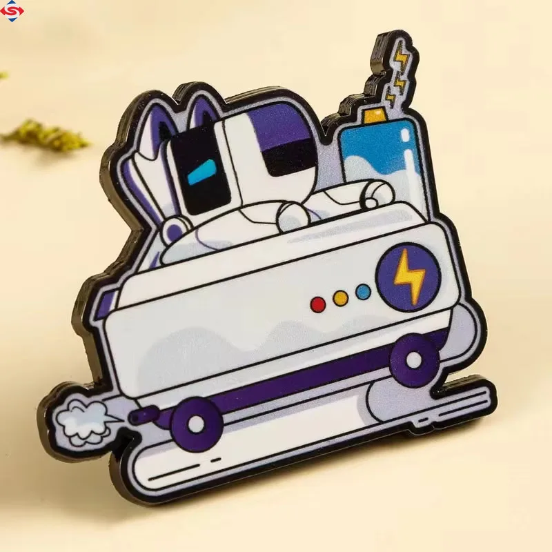 Metal Cartoon Shaped Badge Making Zinc Alloy Die Cas Anime Cartoon Pins For Jacket Clothing Bags