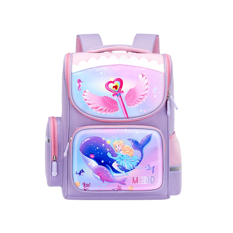 Waterproof function school bag cartoon cute unicorn kids school bag large capacity backpack for primary school students
