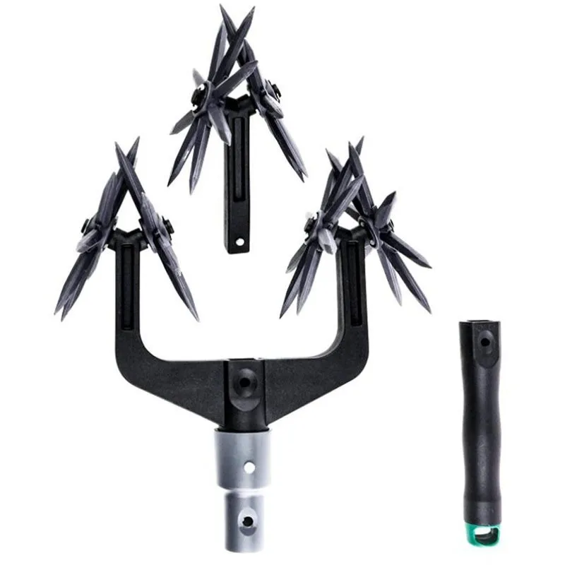 Manual Tiller Garden Soil Scarifier Garden Rake Adjustable Rotary Cultivator Custom Width Planting Around Soil or Plants