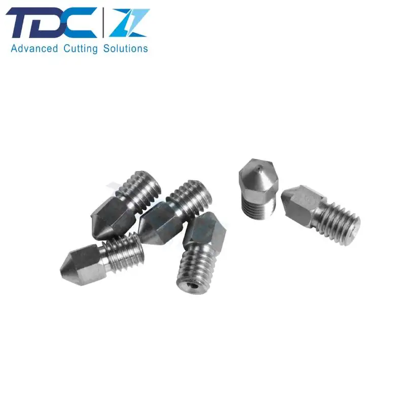 Hot product trend carbide 3D printer nozzle tungsten carbide 3D printer nozzle with a hole