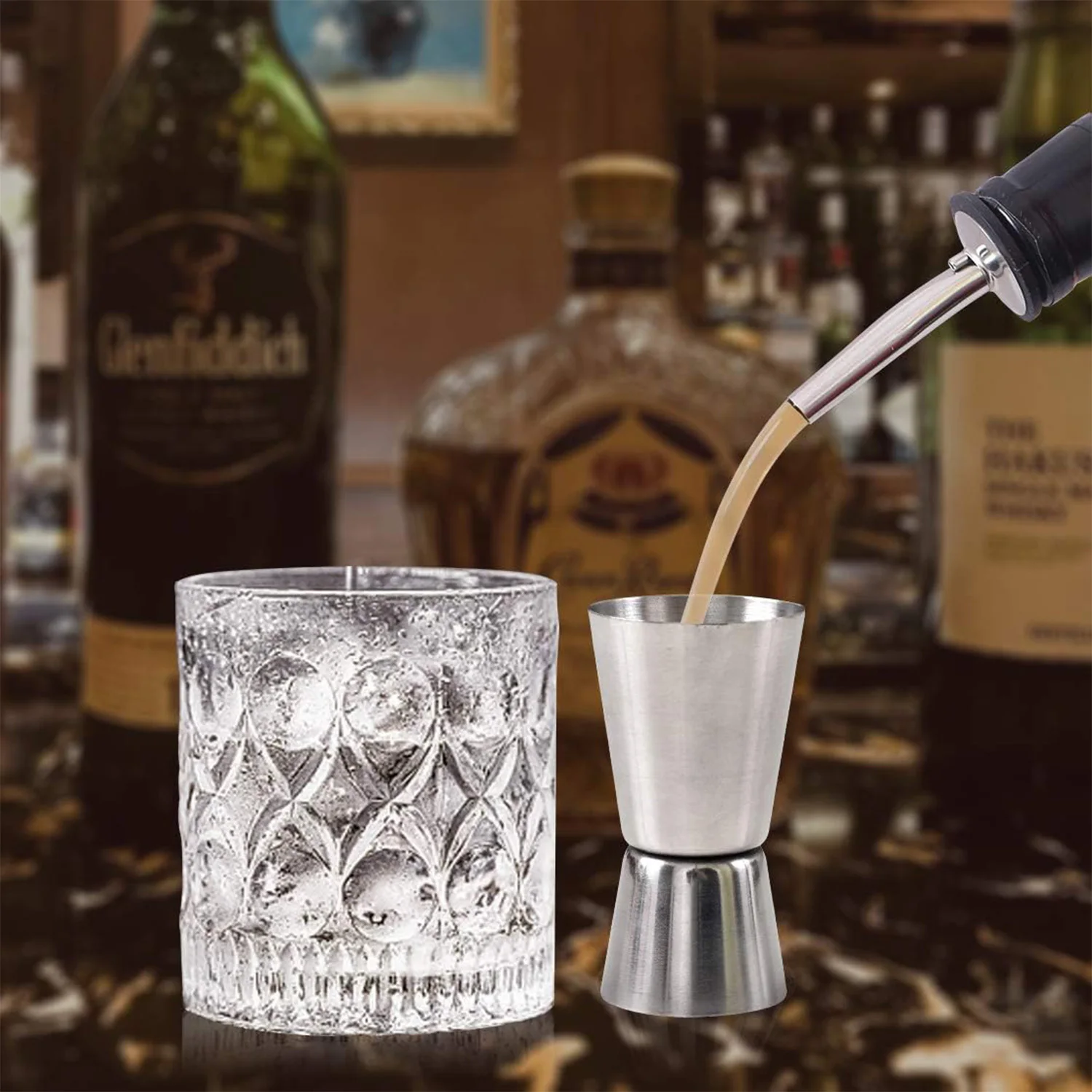 New Design Shiny Copper Jigger for Tabletop Use Stylish and Functional Bar Tool for Home and Professionals