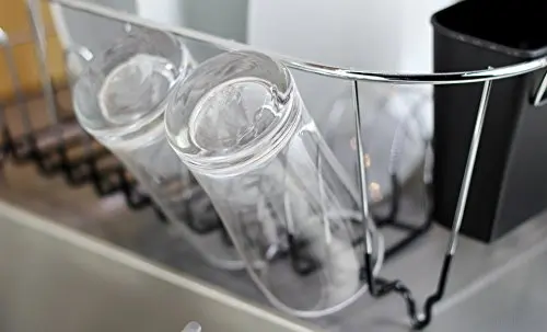 Wideny черная хромированная сталь маленькая кухонная тарелка сушилка для посуды и чаши