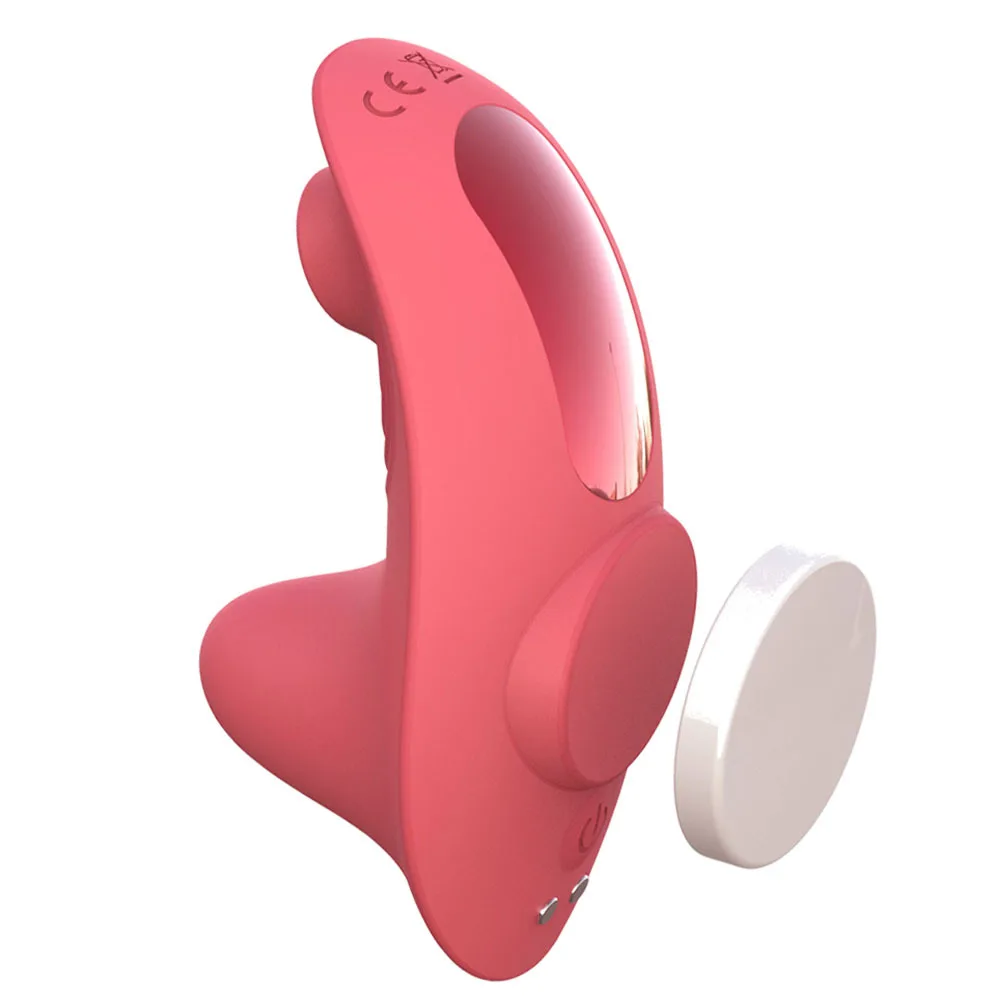 Customized Logo Sucker 10 Vibrations Magnetic Panty Toy Remote Control Mini Wearable Vibrator For Women