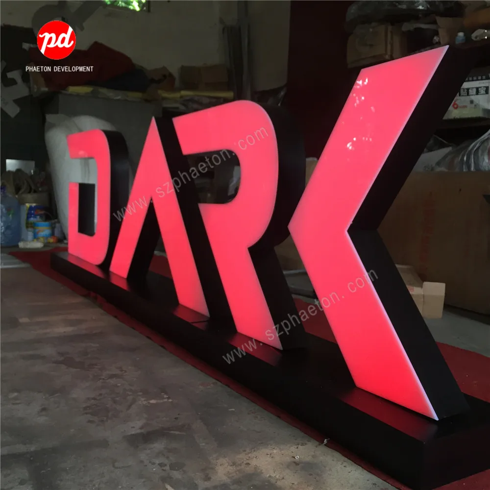 Custom Metal Stainless Steel Halo lit Letter Illuminated Led Channel Letters Backlit Signs for Office Company Logo Led Wall Sign