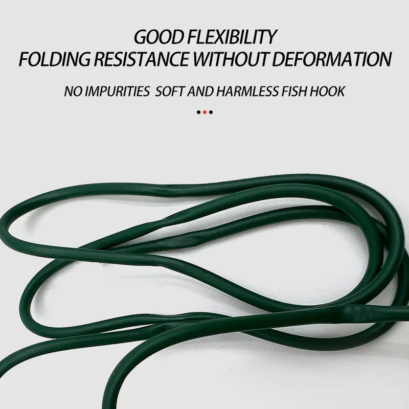 2M Carp Fishing Terminal Tackle Soft Silicone Anti Tangle Rig Tube Sleeves Carp Fishing Sleeves Accessories