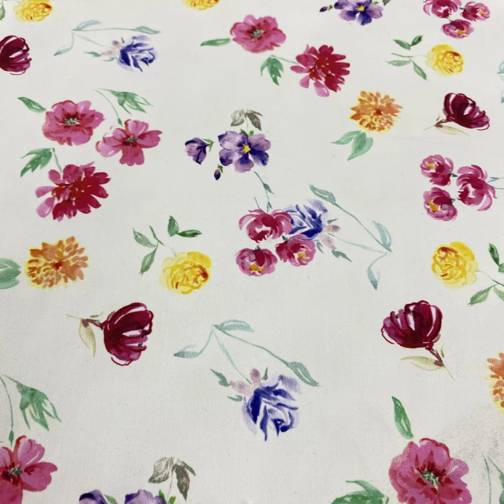 Custom digital printed cotton fabric 100% cotton digital printing in cotton fabric for garment