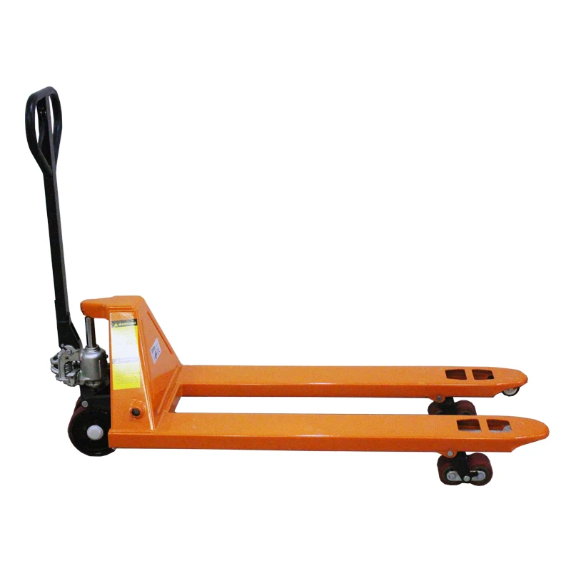 Fork lift hand hydraulic stacker Titler 2 ton 3 tons 1200mm PU wheel Warehouse Double Pressure Relief hand pallet truck