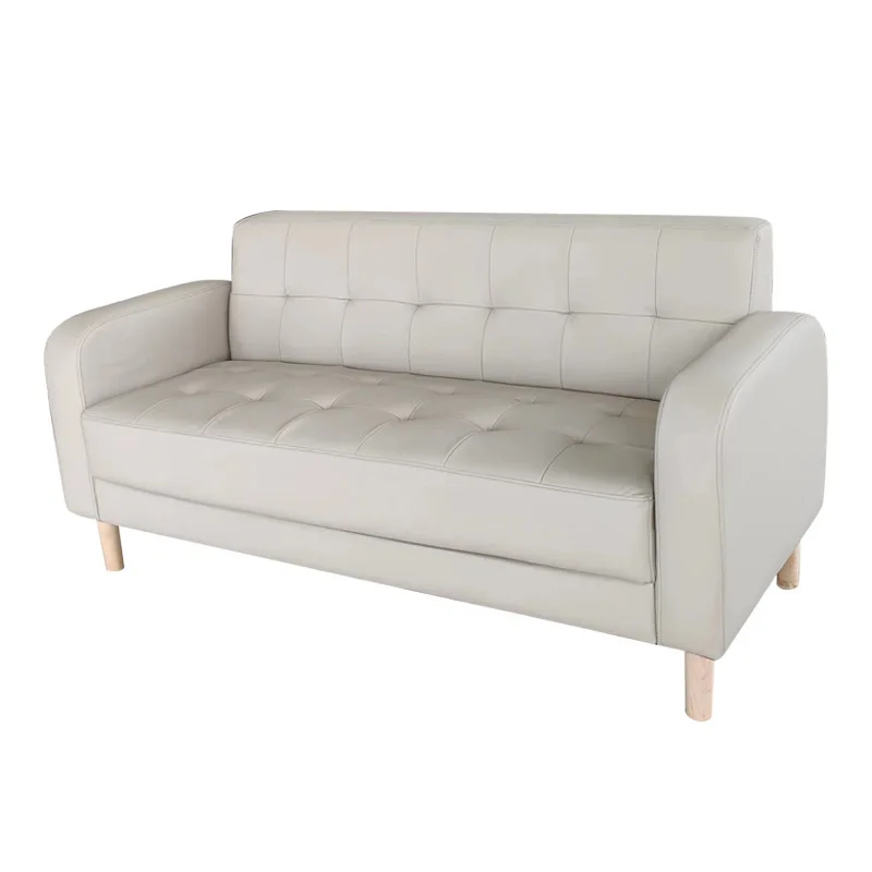 F051 Modern  leather sofa bed dual-use apartment rental office bedroom living room multifunctional Nordic style art sofa