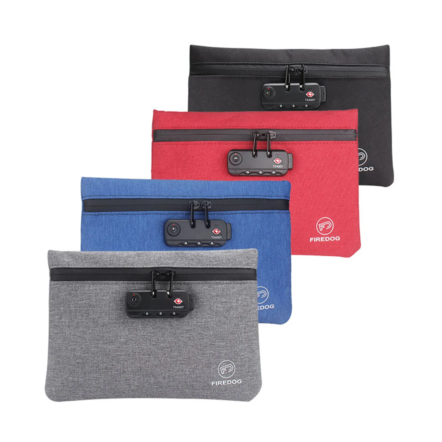 FIREDOG Odor Proof Pouch with Combination Lock Custom Smell Proof Bag