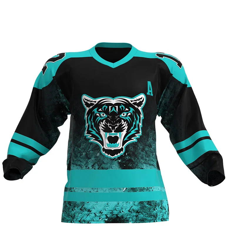 Original Design Tiger Pattern ice hockey wear uniform jerseys for practice with OED and ODM
