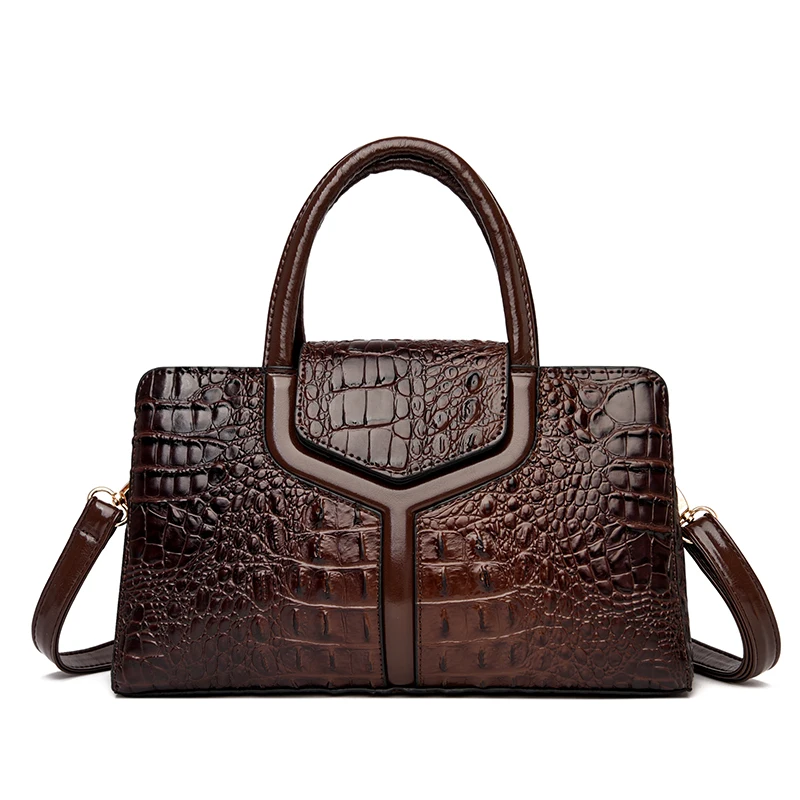 new luxury style crocodile handbag for woman designer pu leather crossbody handbags for women