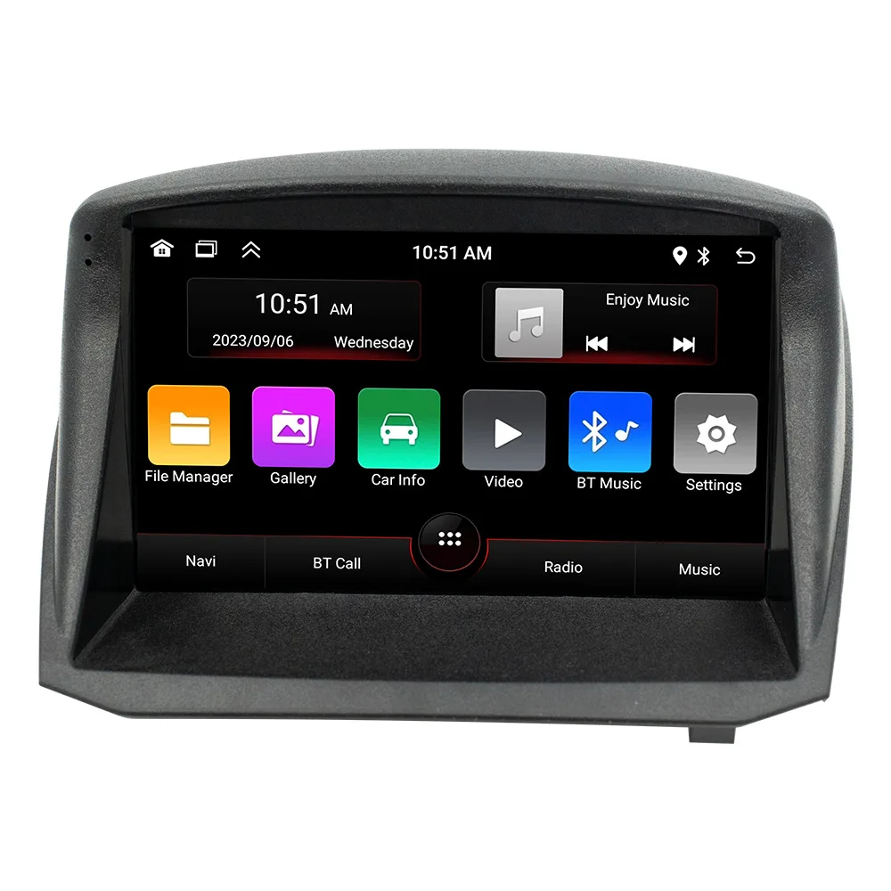 9-Inch Dashboard with Original Style for Ford Ecosport Fiesta 2009-2017 Carplay 4G GPS Multimedia Radio Tuner TV Car 2017