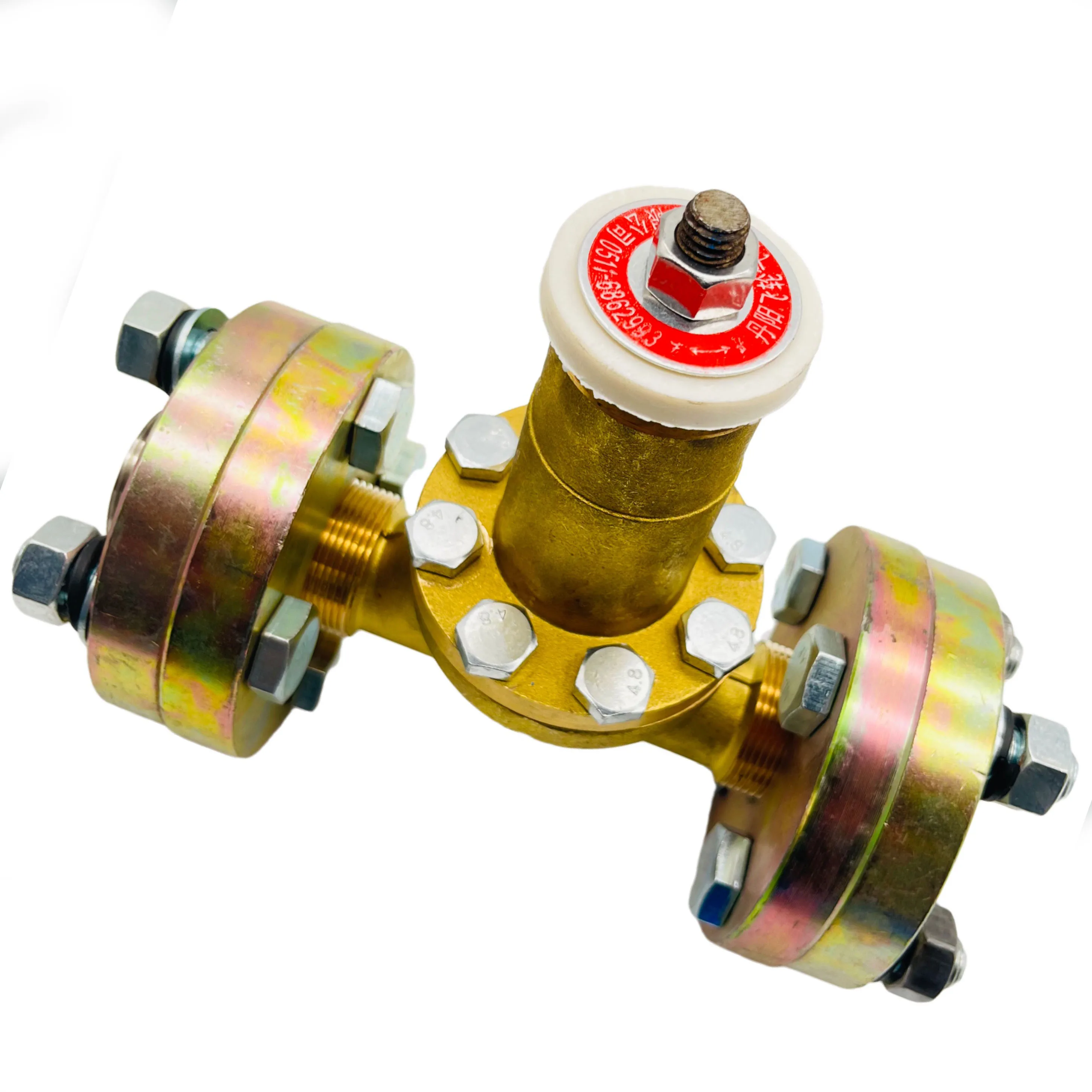 Клапан для газовой трубы запорный клапан латунный QJT200-20 O2/N2/H2/Воздушный высококачественный и продаваемый