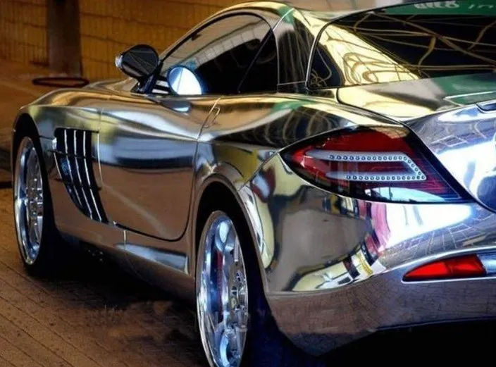 Wholesale Satin Matte Air Bubble Free Chrome Blue Car Wrap Vinyl