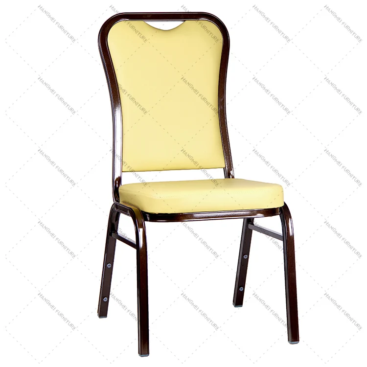 Foshan Hangmei wholesale banquet chair stackable metal hotel chair restaurant chair