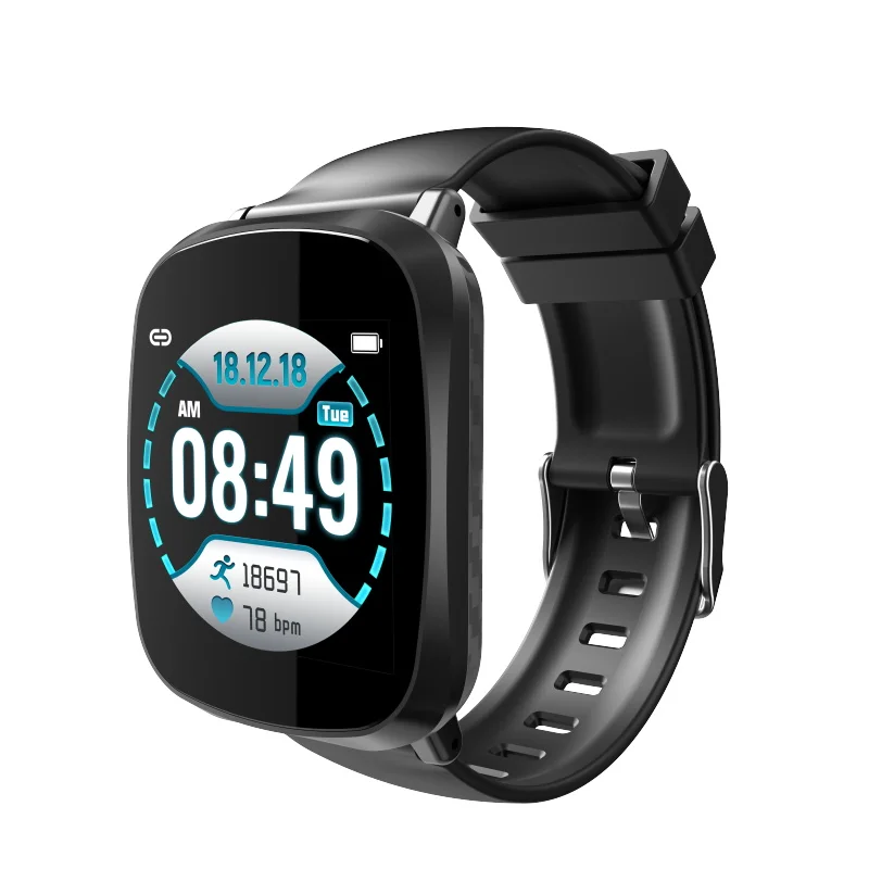 Hot Smart Watch Black Waterproof Red Android Camera Heart Smart Watch bracelet