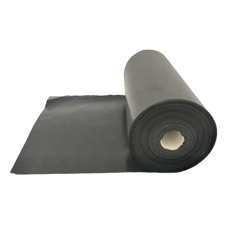 4m x 50m 200um medium impact black polyethylene builders film for construction builders plastic manufacturer