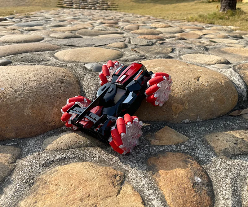 New cross-border remote control 4WD horizontal drift stunt car 360 ° rotation rechargeable light racing car