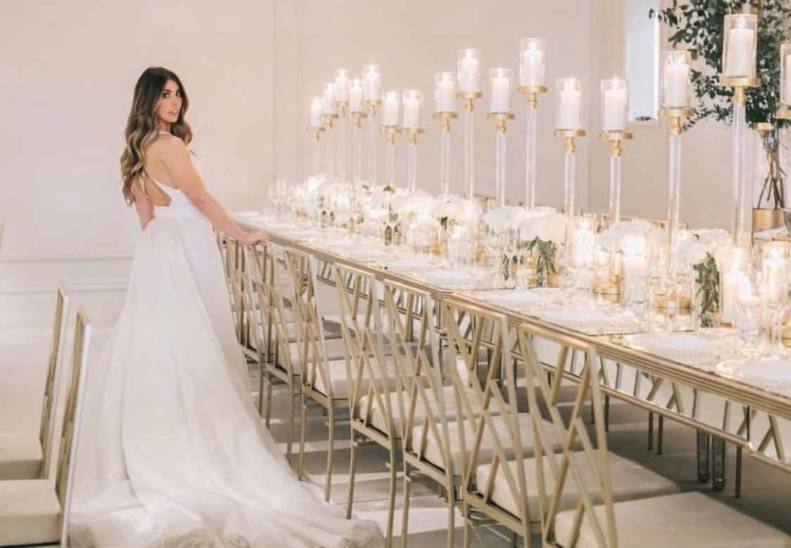 Wholesale Gold Metal Wedding Chair Cross Back Steel Wedding Chair