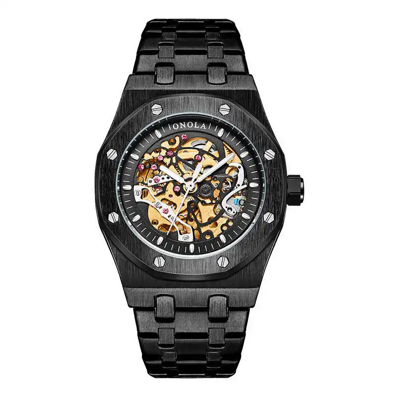 2021 Brand Designer Swiss Tourbillon Movement Wristwatches Relojes For Mens 18K Gold Plated Automatic Mechanical Clock Watches
