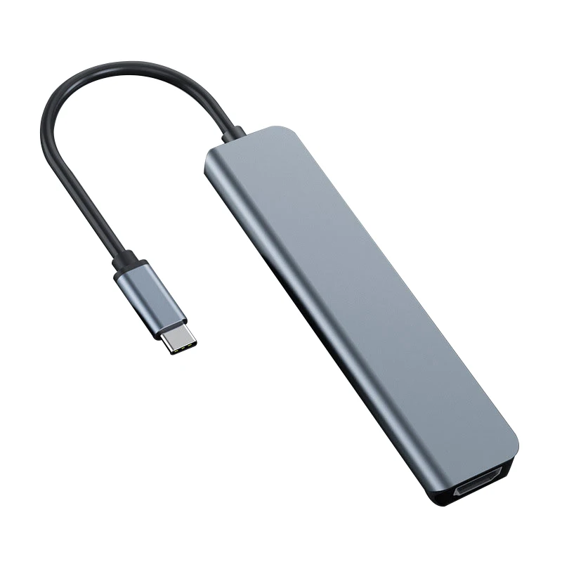 HDTV 4K 60Hz 30Hz RJ45  USB 3.0 Type C HUB 7 in 1 SD TF 3.0 c hub docking station for Macbook pro